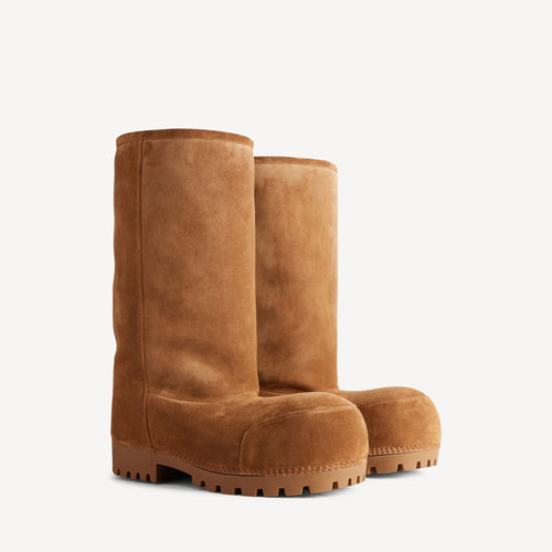 ALASKA FUR HIGH BOOT IN BROWN