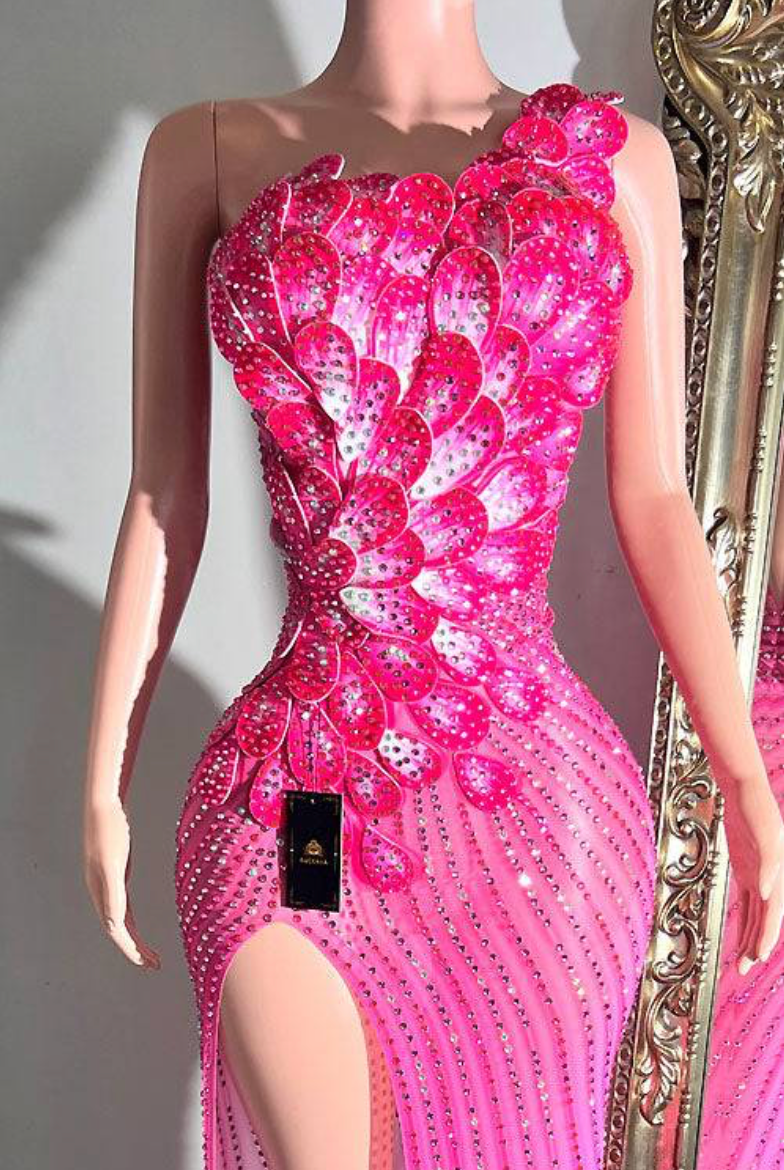ROSE DIAMANTE DRESS