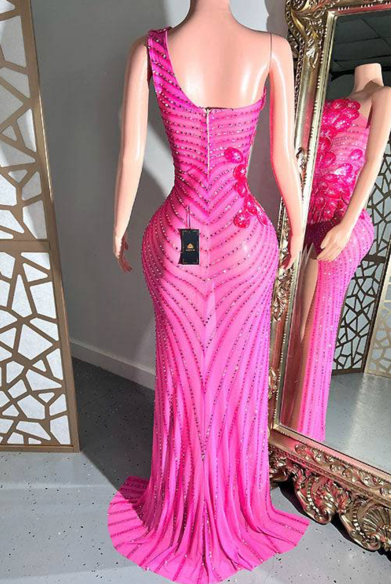 ROSE DIAMANTE DRESS